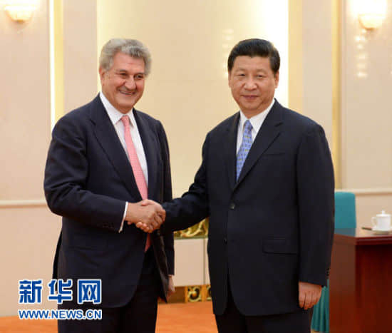 7月5日，国家主席习近平在北京人民大会堂会见西班牙众议长波萨达。新华社记者马占成摄